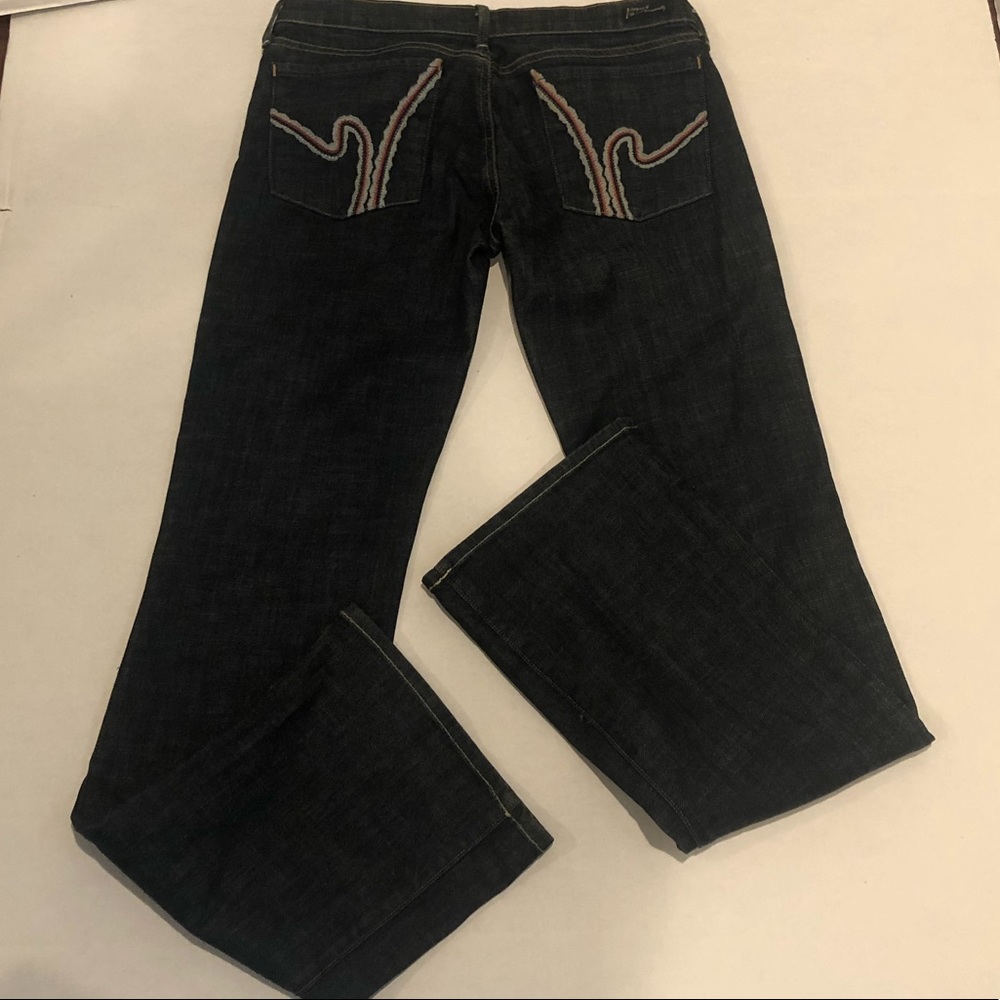 Citizens of Humanity Women’s Jeans Crochet H #234 Low Rise Boot Cut Dark Wash 30 - Picture 9 of 16